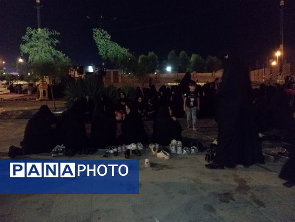 عزاداری هیات انصارالمهدی شهر جعفریه قم در یادمان شهدای گمنام 