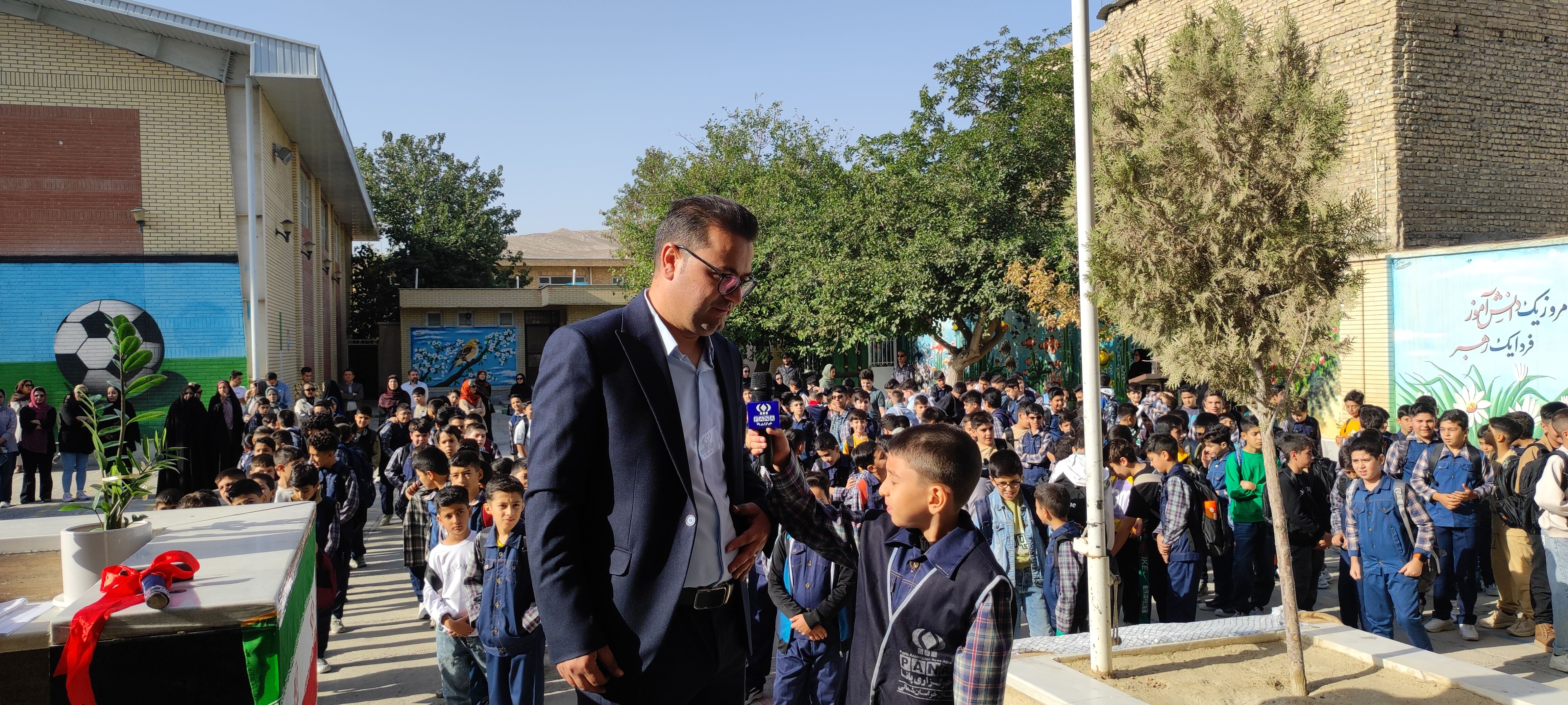 جشن آغاز سال تحصیلی جدید در مدرسه شهدای فرهنگی شهرستان شیروان