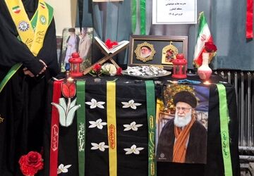 بزرگداشت چهلم امام قائد امت رهبر انقلاب اسلامی در منطقه کشاورز