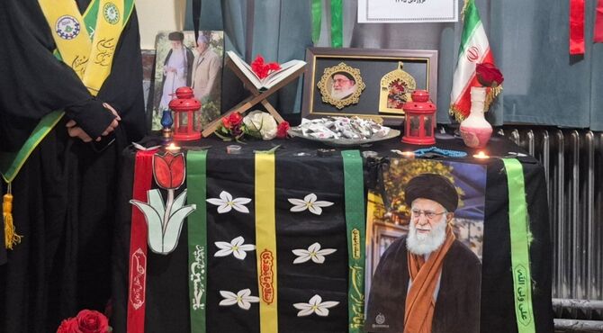 بزرگداشت چهلم امام قائد امت رهبر انقلاب اسلامی در منطقه کشاورز