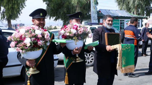 خوش‌آمدگویی مسئولان شهری قم به زائران کریمه اهل بیت(س)