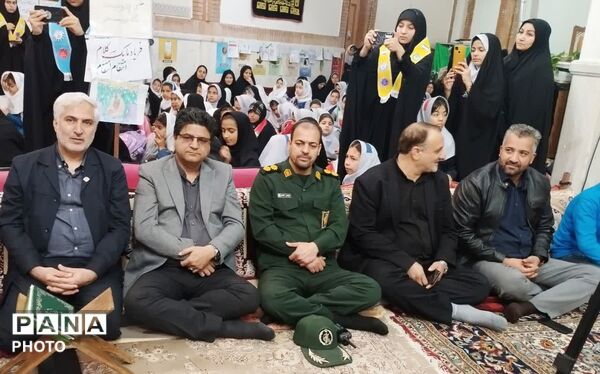 مراسم پرشور چهلمین روز شهادت دانش آموزان مدرسه  شجره طیبه شهر میناب در کلات 