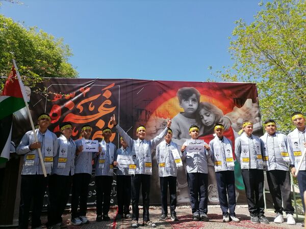 نوجوانان وجوانان زرقانی ثابت کردندکه با مردم فلسطین هم درد هستند 