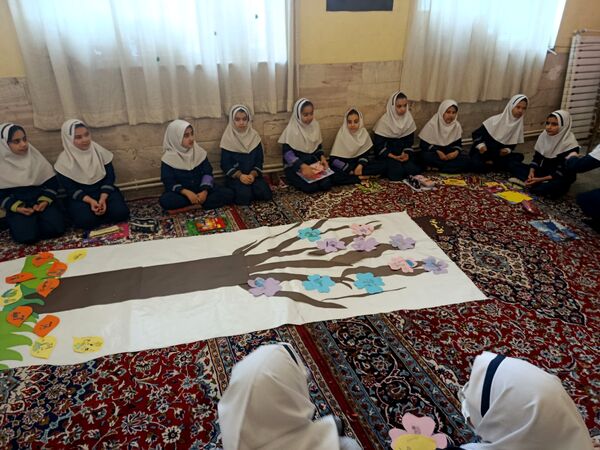 نقاشی همگانی با موضوع صرفه‌جویی در مصرف آب ، گاز و برق