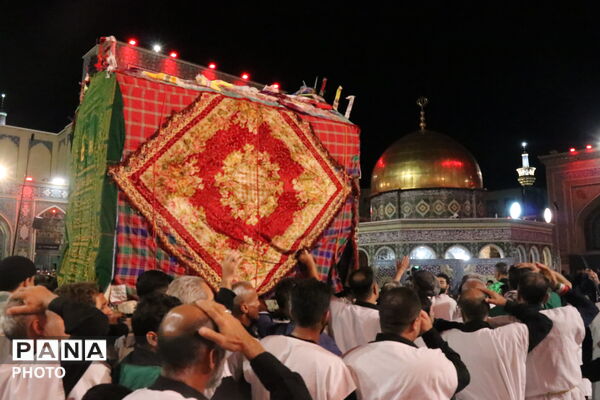 عزاداری گلستانی‌ها در حسینیه حرم مطهر رضوی 