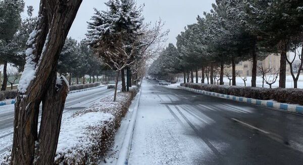 بارش برف در استان البرز 