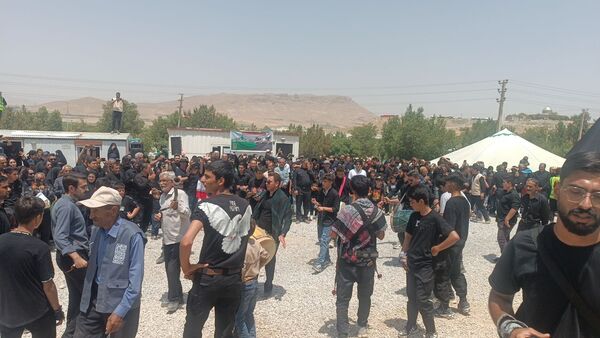 مراسم خیمه سوزان در شهر طاقانک