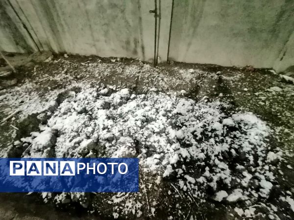 بارش برف پاییزی در شهرزیبای بار نیشابور 