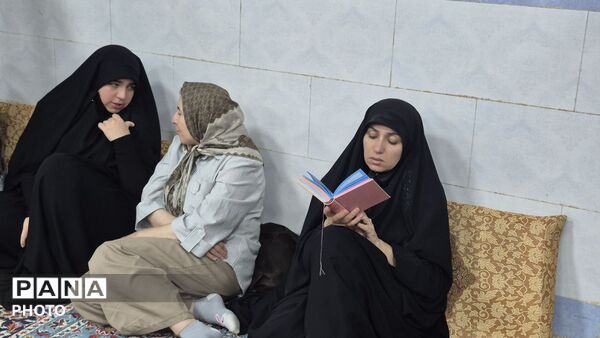 مراسم شب پایانی ماه صفر در بیت‌الزهرا(س) تپه نورالشهدا فارسان