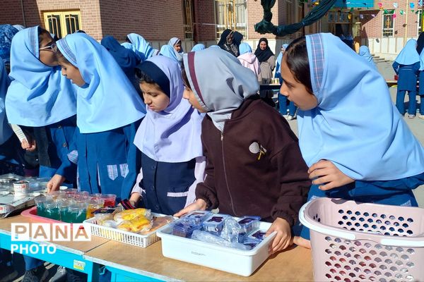بازارچه دانش‌آموزی در دبستان ظریف کار فرد 2 شیراز