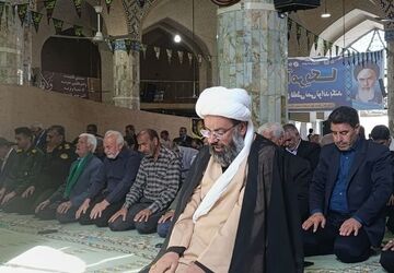 برگزاری آیین عبادی سیاسی نماز جمعه در شهرستان خاتم 