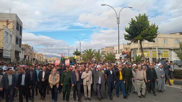 راهپیمایی روز 13 آبان در طارم