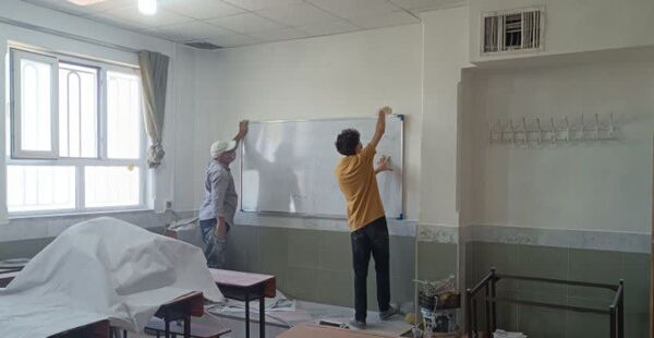 آماده سازی دبیرستان میثاق برای اول مهر