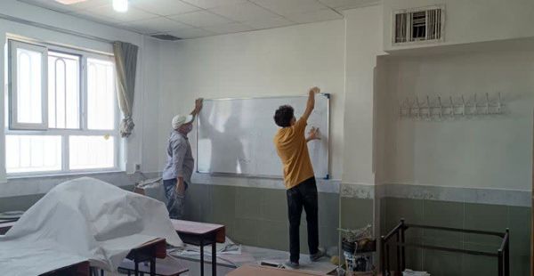 آماده سازی دبیرستان میثاق برای اول مهر