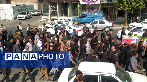 مراسم تشییع پیکر شهید جانباز «علی رفیعی» در کاشمر 