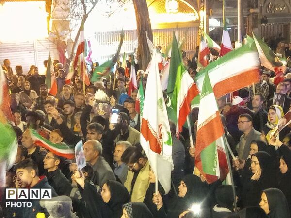 حضور حماسی مردم شهرستان نیشابور در اجتماع بیستمین شب