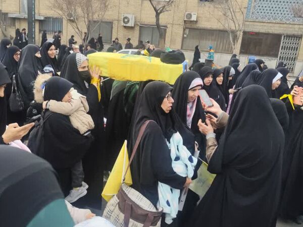 مراسم تشیع نمادین پیکر شهید سید حسن نصرالله در مشهد