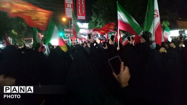 نهمین شب از مراسم عزاداری امام حسین همراه با هئیت زنجیر زنی در حسینیه امام خمینی