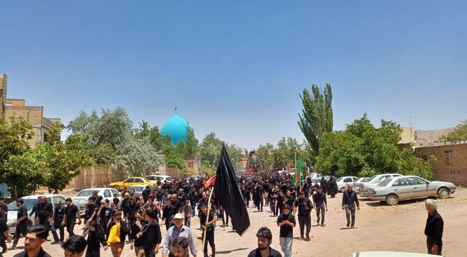 اقامه عزای روز عاشورا در روستای علی آباد پیشکوه تفت