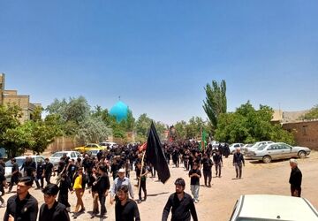 اقامه عزای روز عاشورا در روستای علی آباد پیشکوه تفت