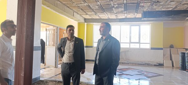 بازدید مدیرکل نوسازی، توسعه و تجهیز مدارس خراسان شمالی از پروژه مدرسه بصیرت آشخانه 