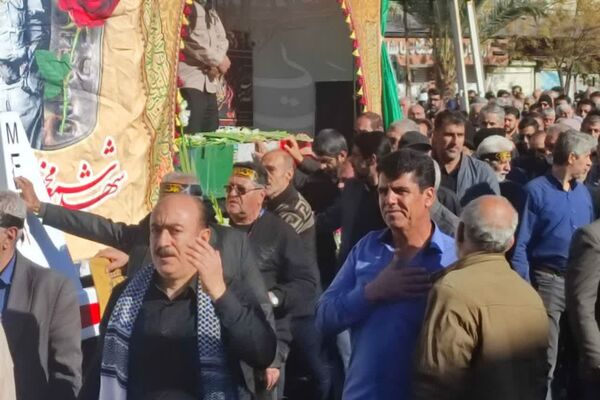 تشییع پیکر پاک شهید گمنام در روز شهادت حضرت زهرا (س)