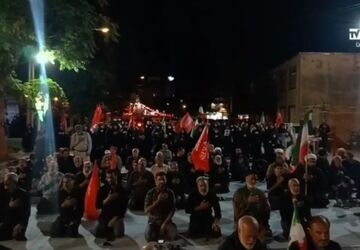 خروشِ شبانه «بامِ ایران» در سوگِ رهبر شهید