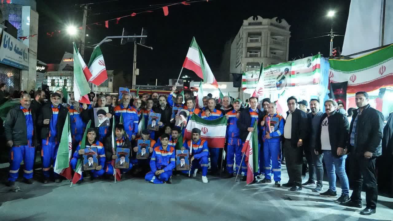 مردم استوار،حماسی و همدل کمال‌شهر؛ در دفاع از اقتدار کشور و اعلام بیعت با رهبری