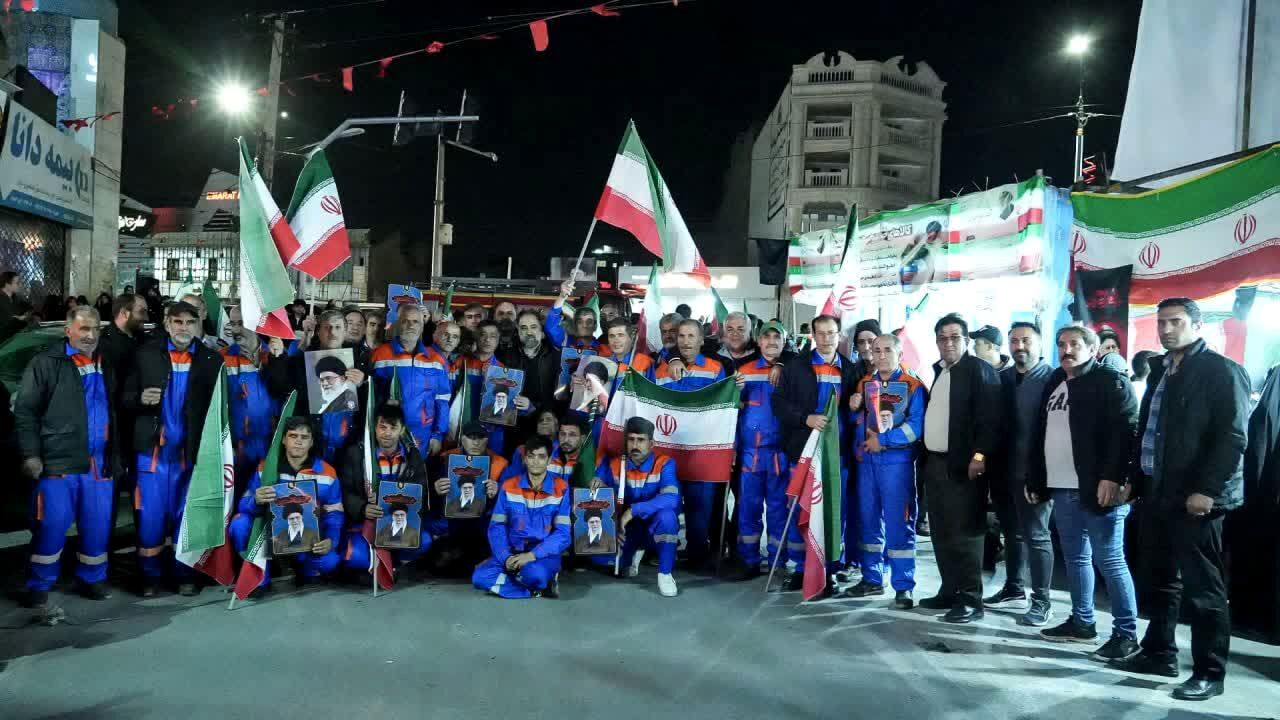 مردم استوار،حماسی و همدل کمال‌شهر؛ در دفاع از اقتدار کشور و اعلام بیعت با رهبری