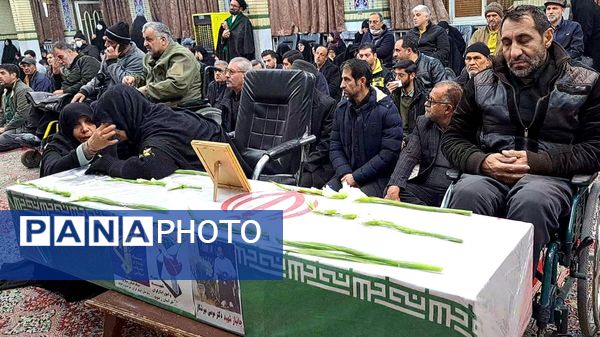 تشییع جانباز شهید دکتر موسی میرشکار در مشهد