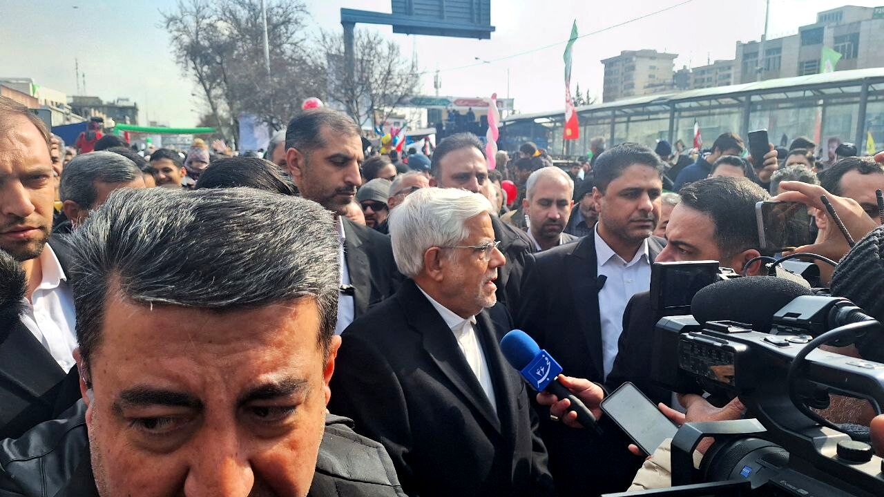حضور معاون اول رئیس‌جمهور در مراسم چهل و ششمین سالگرد پیروزی انقلاب اسلامی ایران 