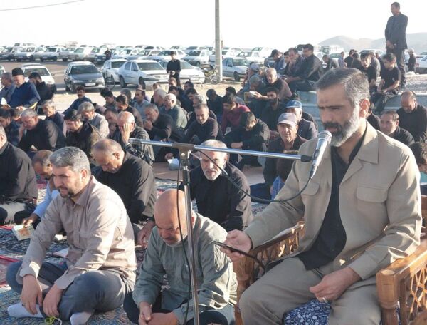 برگزاری مراسم پرفیض دعای ندبه در تپه نورالشهدا شهر نقنه