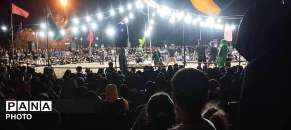 تعزیه خوانی برای حضرت علی اکبر (ع) در روستای رزق آباد 