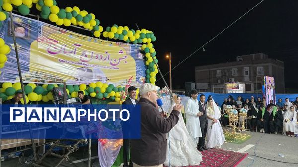 دوازدهمین جشن ازدواج آسان ۲۰ زوج جوان در رودبار کرمان