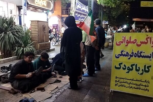 موکب واکس صلواتی روستای باغشن گچ نیشابور در نود و نهمین شب از اجتماعات 