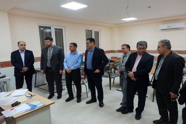 بازدید ناظران وزارتی و مدیرکل آموزش و پرورش استان بوشهر از حوزه ارزیابی آزمون استخدامی استان بوشهر