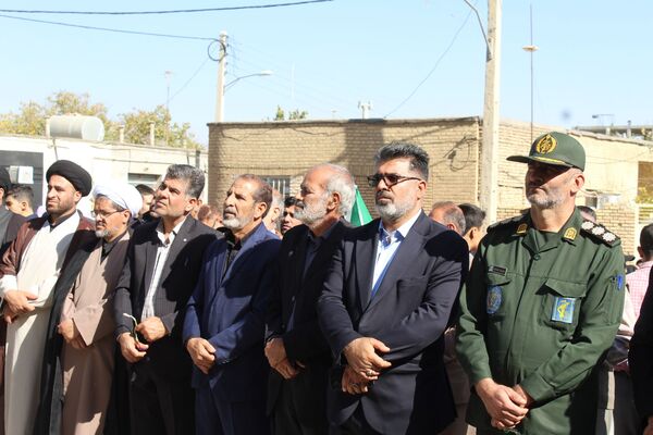 شکوه حضور مردم شهرستان سامان در راهپیمایی یوم‌الله ۱۳ آبان