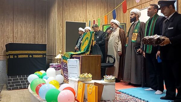 جشن روز دختر و حضور خادمان حرم امام رضا (ع) در فاروج