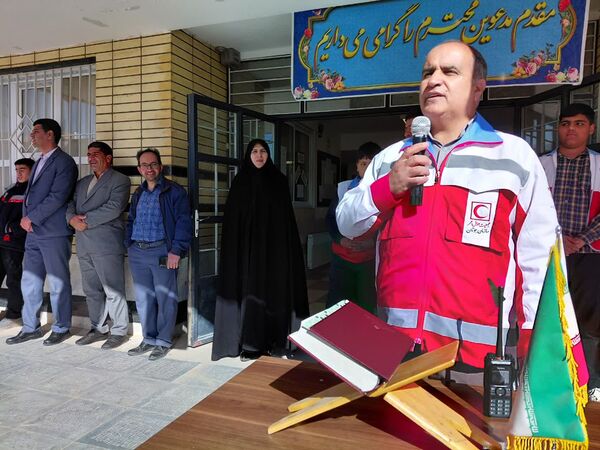برنامه نمادین مانور زلزله در شهرستان بروجن