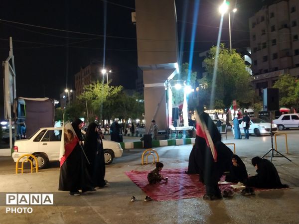 گذری در تجمع مردم محله خیابان شهید مدرس مشهد