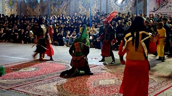 تعزیه‌خوانی در مسجد الهادی اهواز