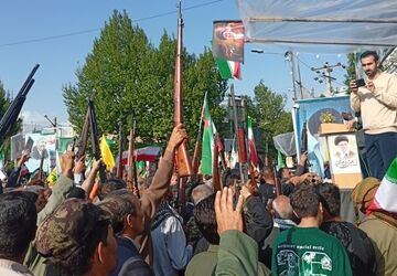 رزمایش باشکوه جانفدای ایران امام رضایی در شهرستان کوهدشت 
