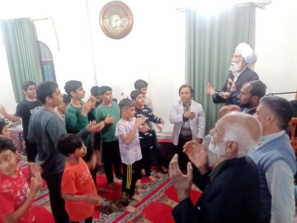 اعتکاف در مسجد حضرت‌‌‌ابوالفضل(ع) محله مارم باغ شهر فین  