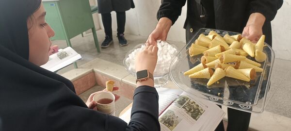 برپایی موکب دانش‌آموزان فراهانی در ایام فاطمیه