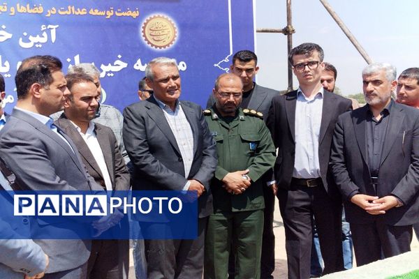 برگزاری آیین خشت گذاری مدرسه 22 کلاسه حاج علی اکبر عبدالملکی ویژه دانش‌آموزان با نیاز های ویژه در شهرستان ملارد