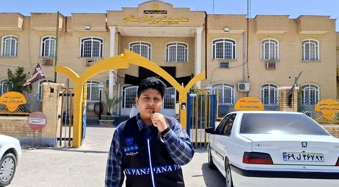در شرایط جنگی اداره برق لارستان همچنان پای کار است