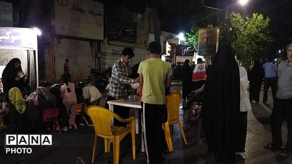 موکب بسیج دانشجویی دانشگاه فرهنگیان در نود و نهمین شب 