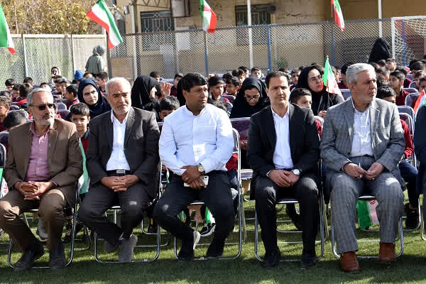 آیین زنگ «مهر و مقاومت» در مدارس شهرستان بهاباد