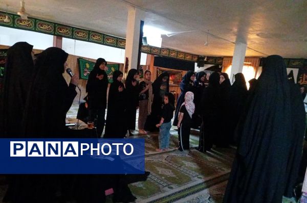 آیین شام غریبان دختران زینبی در آشخانه