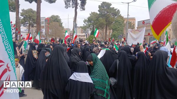 حضور پر شور مردم ولایت مدار نیشابور در راهپیمایی روز قدس 